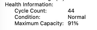 MacBook Pro 16 M1 MAX 32-Core GPU 32GB 512GB 91%