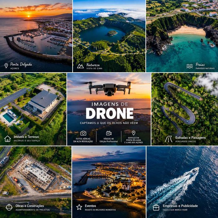 Fotografias e filmagens Drone
