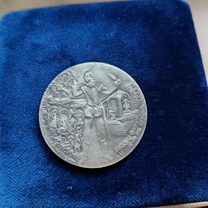 Medalha em Prata Camões / Os Lusíadas – Coleções Philae (Com Estojo)