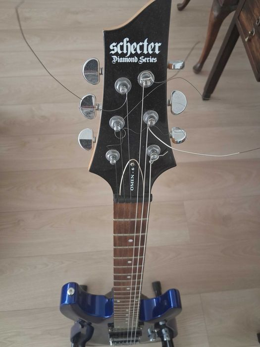 Guitarra electrica Shecter Azul
