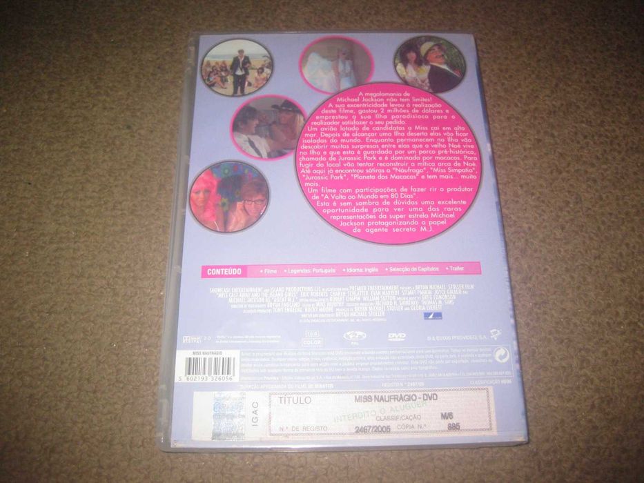 DVD "Miss Naufrágio" com Michael Jackson/Raro!