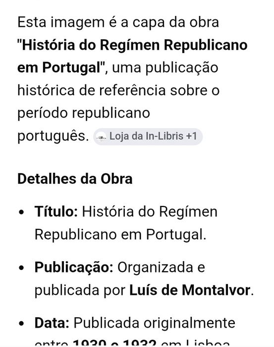 Coleção de História do Regimen Republicano em portugal