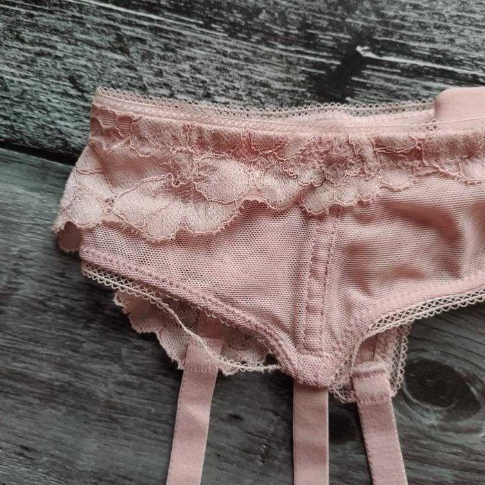 Колготки сетка черные, в клетку, пояс для чулок