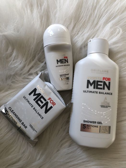 Zestaw kosmetyków pielęgnacyjnych North for Men Oriflame.