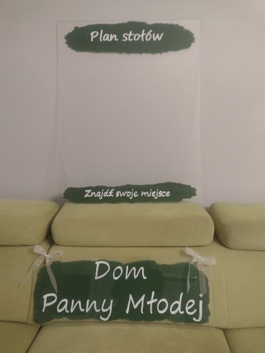 WESELE - plan stołów tablica