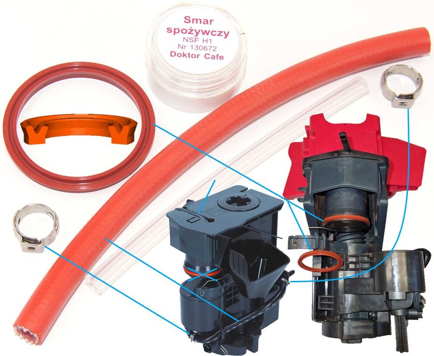 Sprężyna przeciw zaginanie wężyka Bosch Siemens EQ3 EQ9 EQ500 EQ700