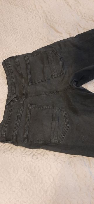 Jeansy grafirowe męskie spodnie