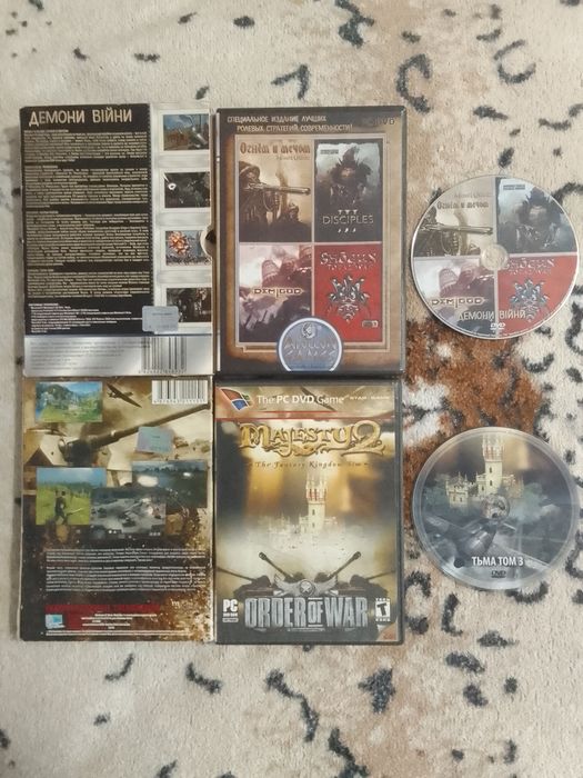 Ігри для PC 10шт.на dvd дисках по 50грн.