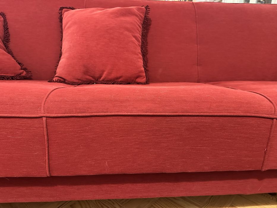 Vendo sofá vermelho