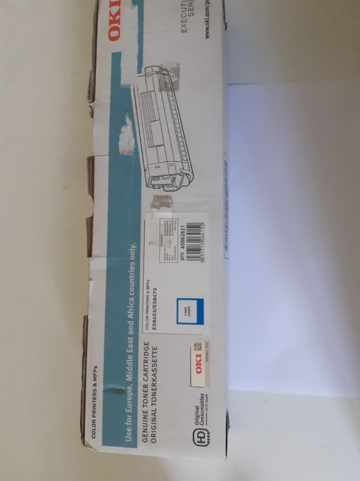 OKI-голубой-оригинальный тонер-катридж ES8453/ES8473 модель 45862821