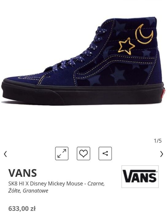 Super cena Nowe  Vans Disney 37