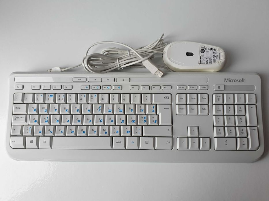 клавіатура Microsoft 1576 X883473 USB  миша  lenovo mouse LXH-EMS-10ZA