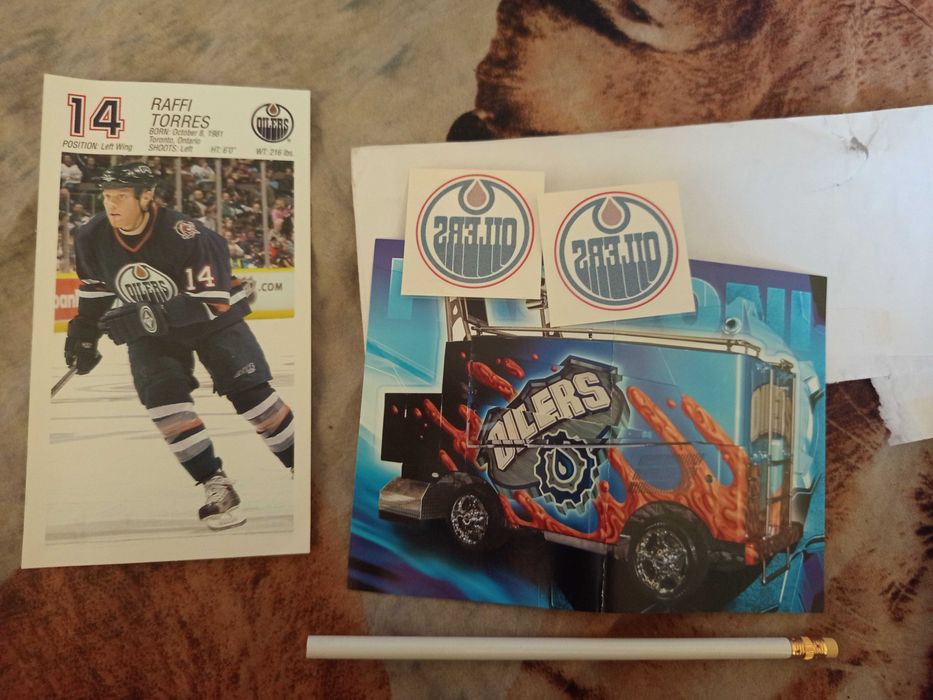 Edmonton Oilers - zestaw pamiątek - unikat!!