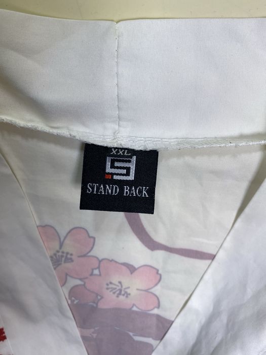 Біле хаорі/кімоно з принтом