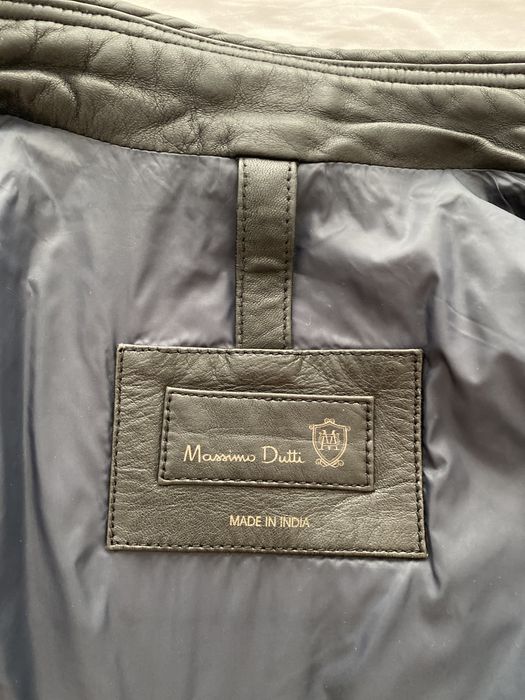 Чоловіча шкіряна куртка Massimo Dutti