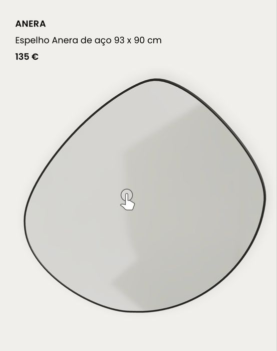Espelho novo Kave Home embalado e selado