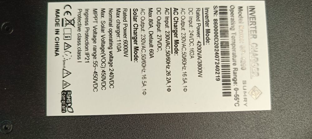 Гибридный инвертор, инвертер інвектор для дома, котла