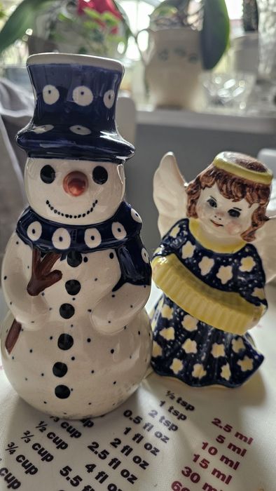 Zestaw bałwanek i aniolek