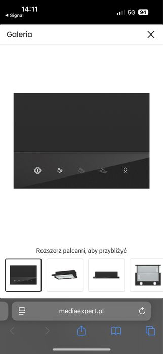 Fabrycznie nowy okap Hisense 60cm