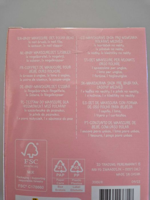 Zestaw do pielęgnacji paznokci niemowlaków i małych dzieci