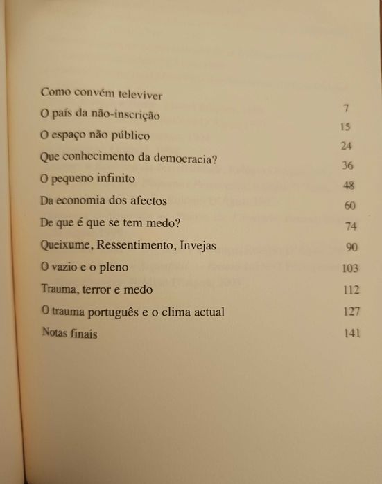 Portugal, Hoje - O medo de existir - José Gil