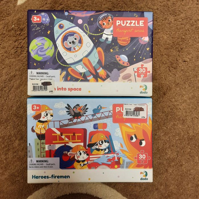Пазли дитячі Dodo 3+, 4+, 5+