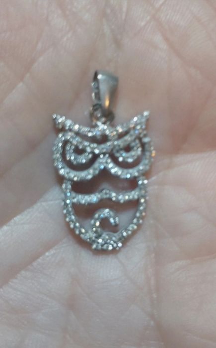 Pendente em prata contrastada