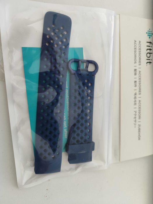 Pasek do opaski FITBIT CHARGE 3/4 niebieski - nowy - oryginał