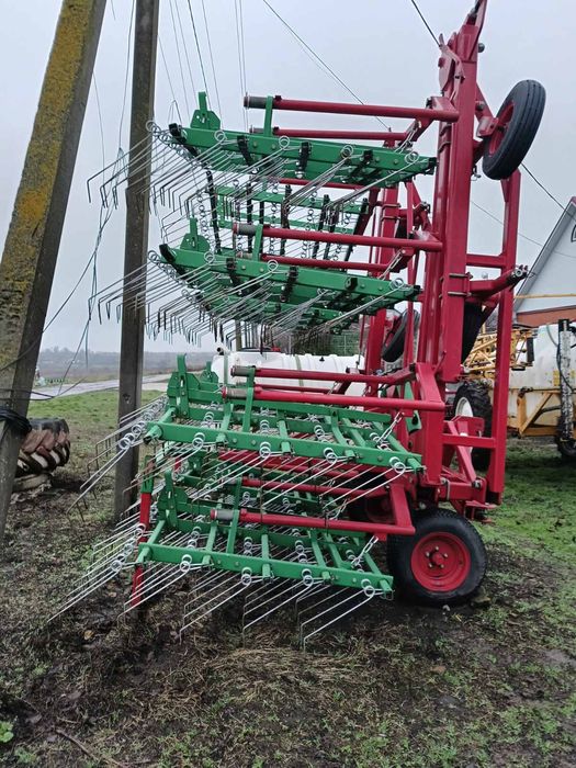 Пружинна борона UNIA AKCENT 12, штригельна, пружина d 7 мм, 2014 р.в.