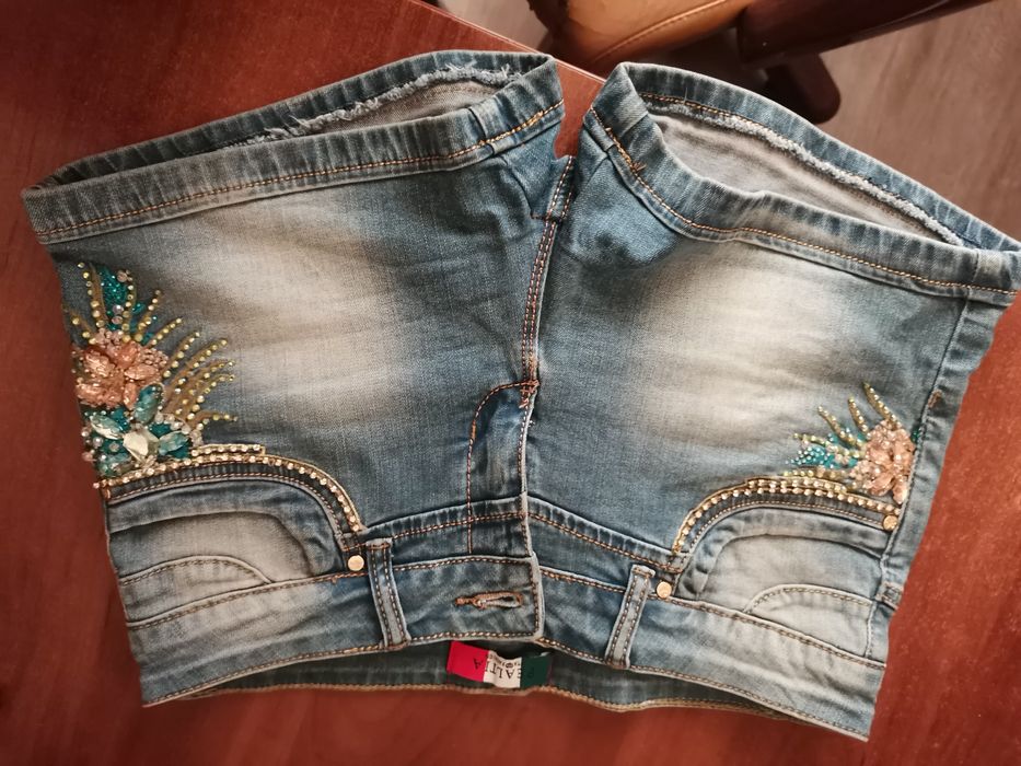 Шорты джинсовые.
