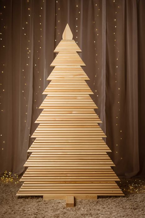 Choinka drewniana ekologiczna, naturalne drzewko świąteczne 160 cm