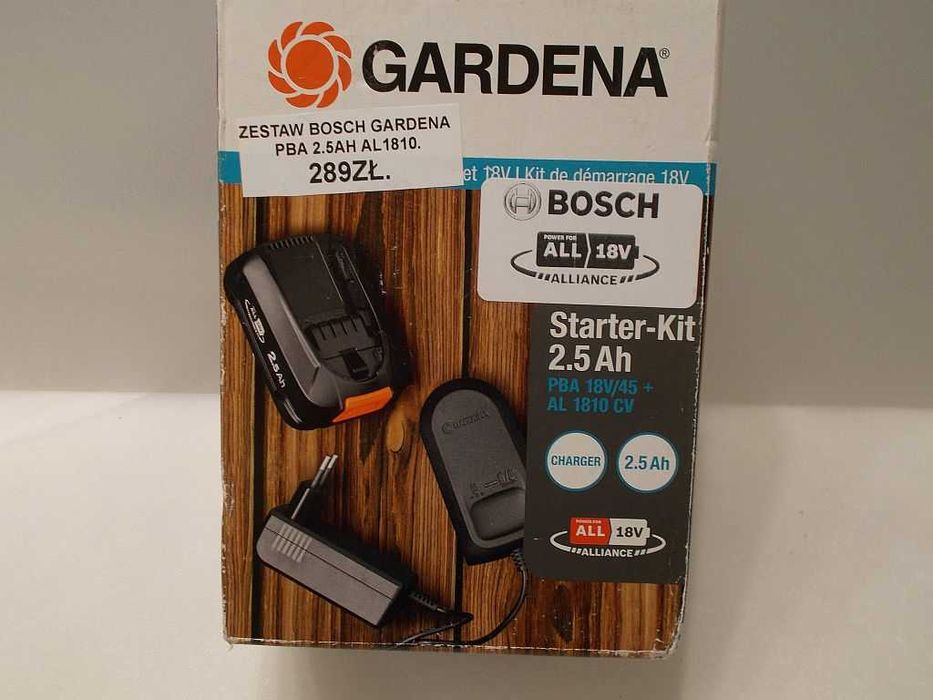 Nowy BOSCH GARDENA akumulator PBA 2.5Ah 18v + ładowarka 2szt.