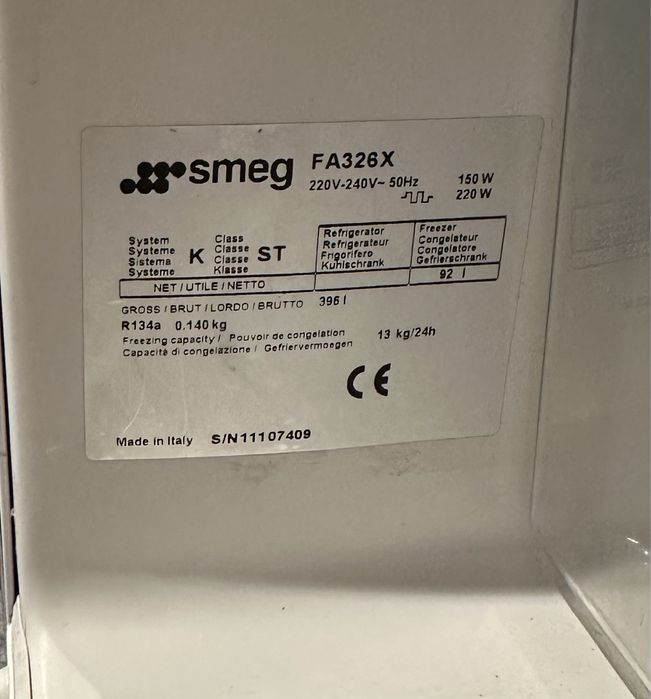 Frigorífico SMEG