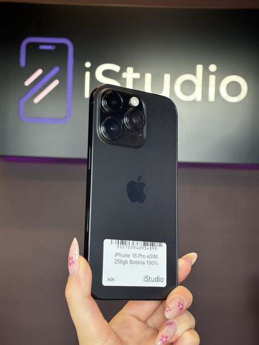 iPhone 16 Pro 256GB Tytan Czarny– Stan bardzo dobry – Raty 0% – Wysyłka / Odbiór Warszawa
