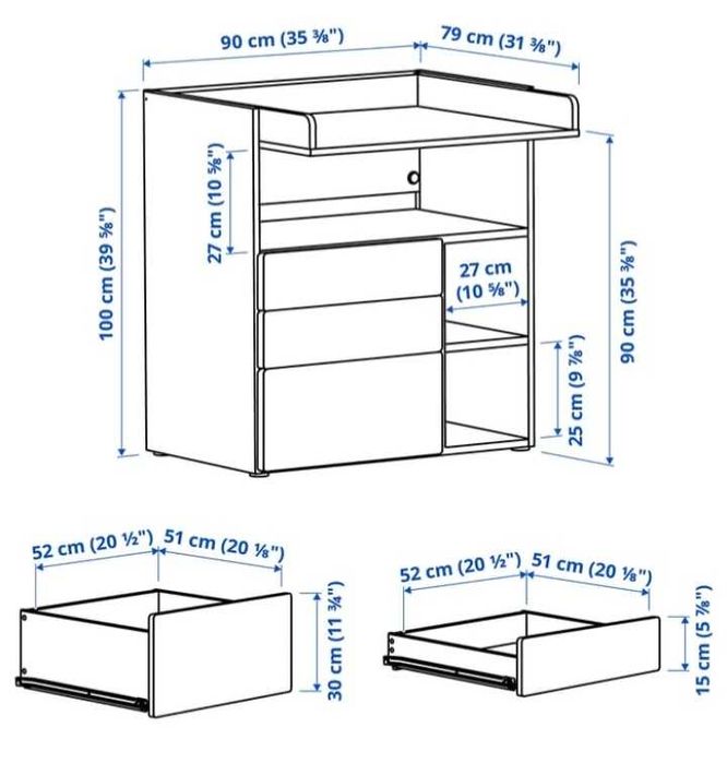 Przewijak/ biurko Ikea STUVA