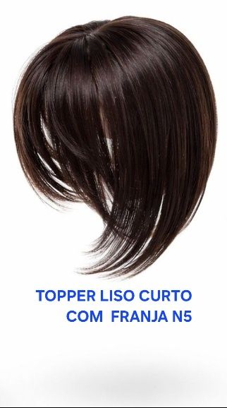 Peruca e Topper NOVOS varios tamanhos e cores