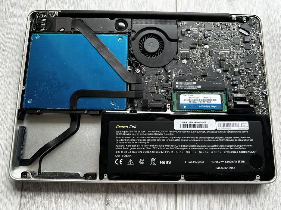 USZKODZONY MacBook Pro 13" Early 2011 Intel Core i5 2.3 GHz 16 GB RAM