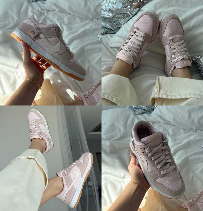 Женские кроссовки Nike Dunk Low Teddy Bear Pink 36-41 Хит! Наложка!