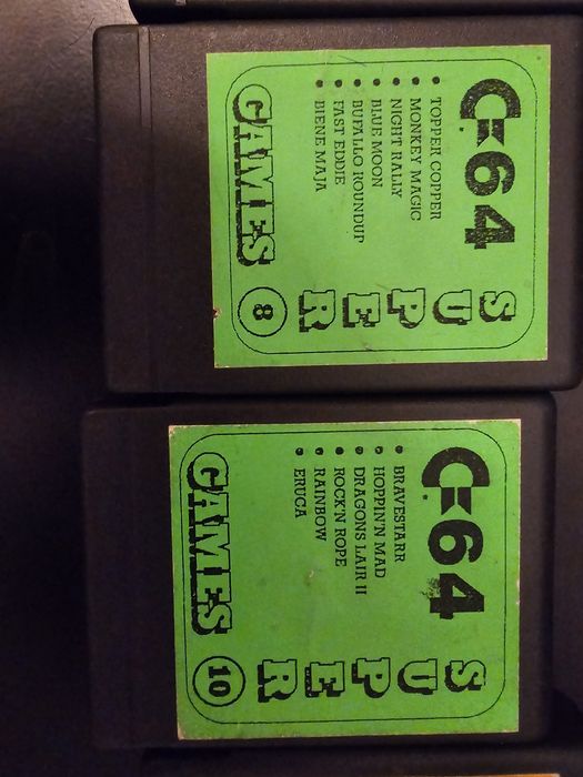 Kartridże do C64 - 6 sztuk