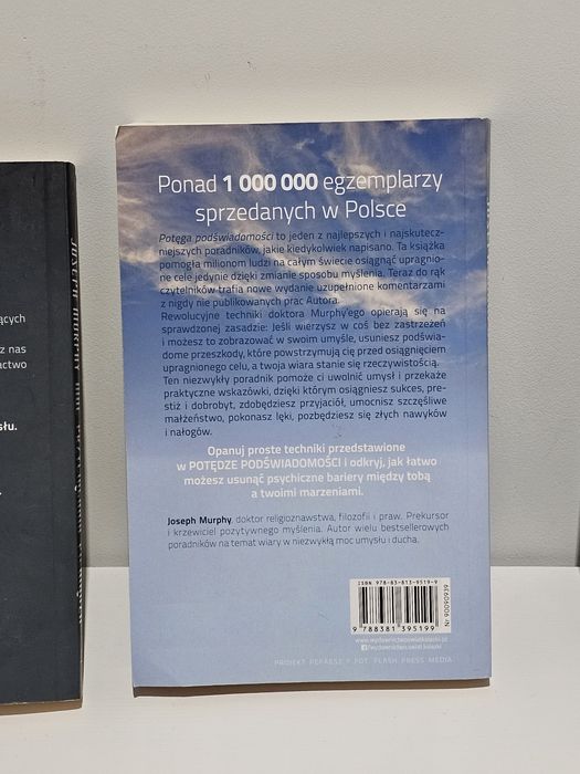 Kiążeki Joseph Murphy - Potęga Podświadomości / Sekretna droga do odkrycia pewności siebie. Jak nowe!