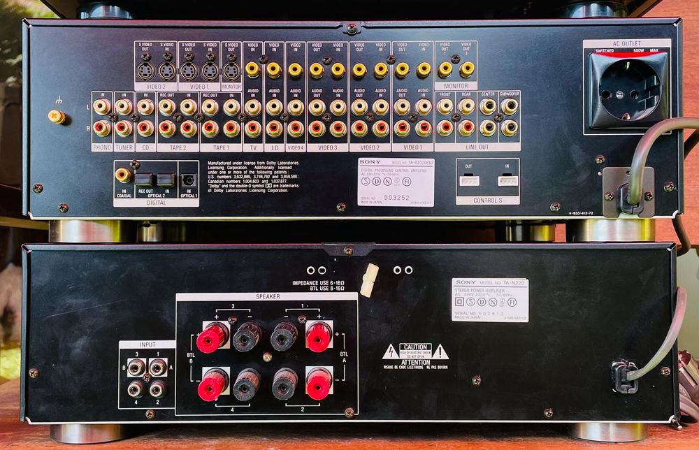 Power Sony TA-N220es e Pré Sony TA-E2000esD