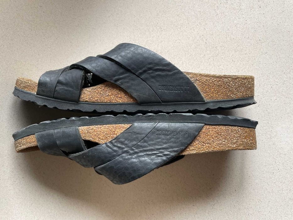 кожаные шлепанцы Birkenstock Lugano Camberra р.39