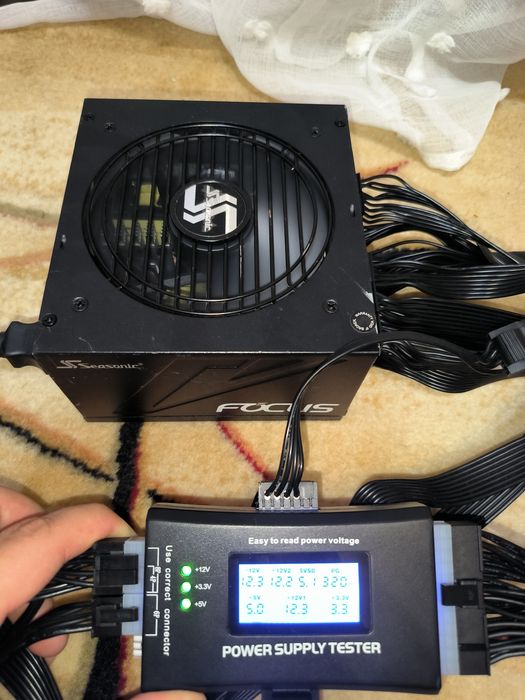 Seasonic Focus GX-1000 1000W 80 Plus Gold Флагман  Еталонні тести  Пломба rtx rx gtx gt mx gaming oc