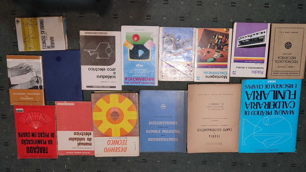 Lote Livros Mecânica, Eletricidade e Eletrónica - Cada 5 €