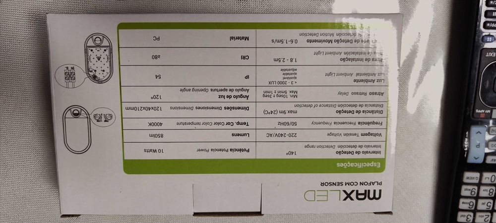 Plafond LED com Sensor NOVO