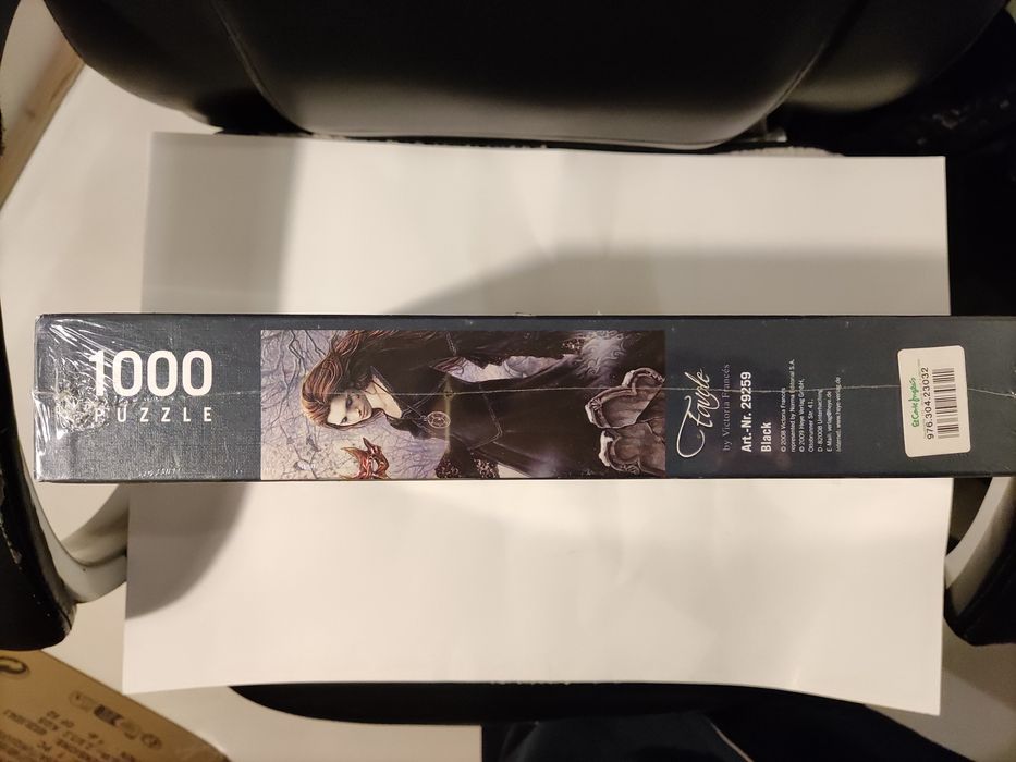 Puzzle Heye 1000 peças Favole Black by Victoria Françés novo