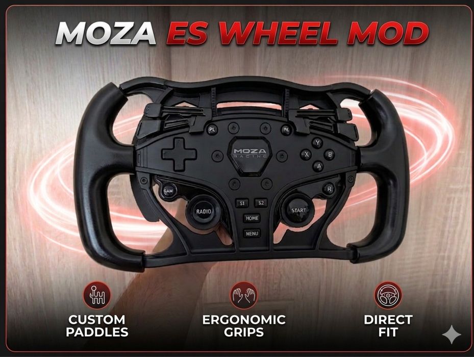 Modificação de volante Moza ES Formula 1