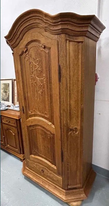 Szafa dębowa jednodrzwiowa, lite drewno