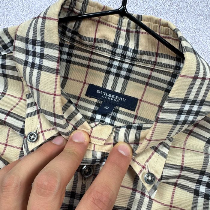 Чоловіча орігинальна вінтажна сорочка burberry london nova check