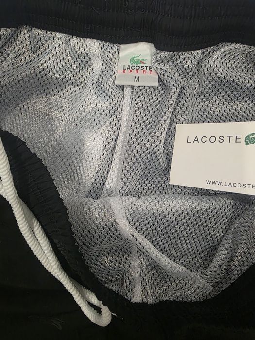 Calções de banho Lacoste preto novo
